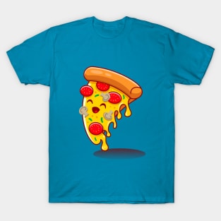 Veggie Pizza Cartoon T-Shirt